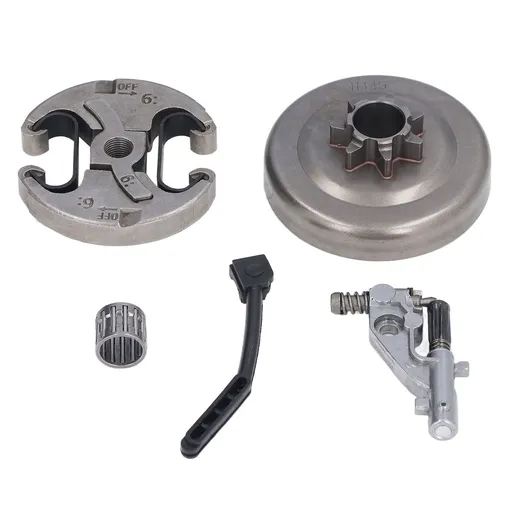 7 Teeth Clutch Drum Oil Pump Kit 17x30mm Gear Iron High Accuracy for Husqvarna 455 460 Chainsaw
