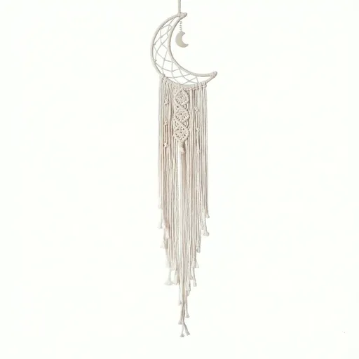 Wall Decorations for Living Room Cotton Woven Pendant, Star Moon Dreamcatcher Pendant, Creative Home Wall Decoration