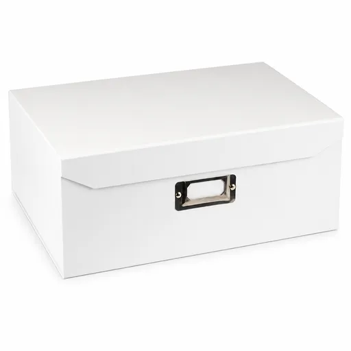 Italplast Eazi Fold A5 Paper Document Storage Box in White
