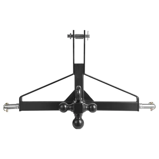 3 Point Trailer Hitch with 2 in Receiver, 3pt Quick Hitch Attachment, Heavy Duty Tractor Tow Drawbar Adapter, Compatible with Kubota, Mahindra, Ford, Yanmar, John Deere, Massey Ferguson