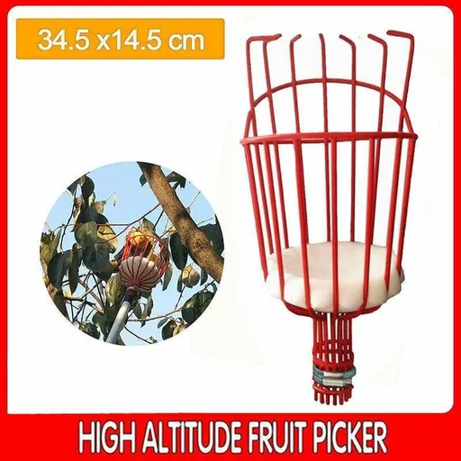 Red Horticultural Convenient Labor Saving Fruit Picker Tool Apple Picking Garden