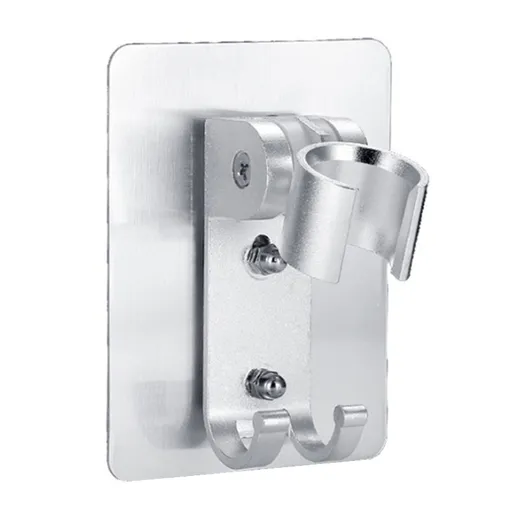 Self-Adhesive Shower Arm for Head Holder Adjustable Wall Mounted Fixed Base Plate Bracket for Home Bathroom Accessories-2pcs