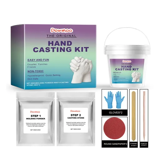 Hand Casting Kit – The Original Hand Mold Kit for Couples – Christmas Gifts for Women, Bridal Shower, Wedding, Engagement Gifts Her Him Anniversary Men Mom Wife Husband Boyfriend Girlfriend