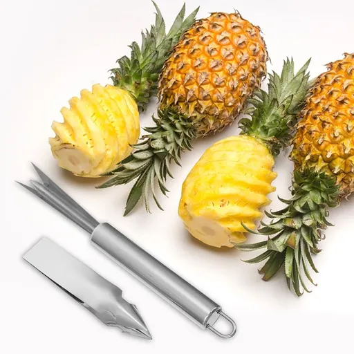 6Pcs Pineapple Cutter Tool For Fruit And Vegetable Coring Silver