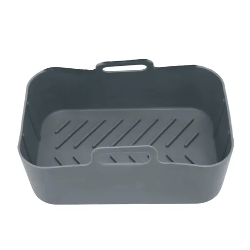 Fryer Silicone Pot Non Stick Reusable Liner Basket Replacement for Ninja DZ201 Foodi 8QT Gray
