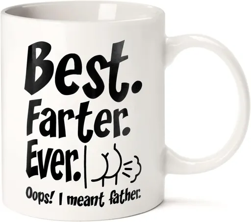 Funny Dad Coffee Mug, Hilarious Birthday Father’s Day Thanksgiving Christmas Gifts For Dad 11OZ Tea Cup - C
