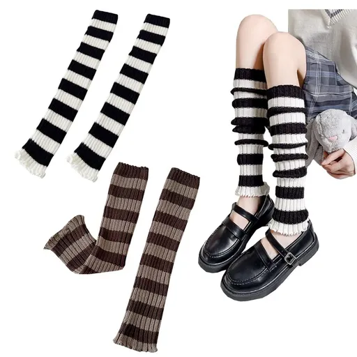 Women's Leg Warmers Fashion Knit Leg Warmers Leg Warmers Knitted Socks Leg Warmers Harajuku with Lace Button Knit Harajuku （2pcs）