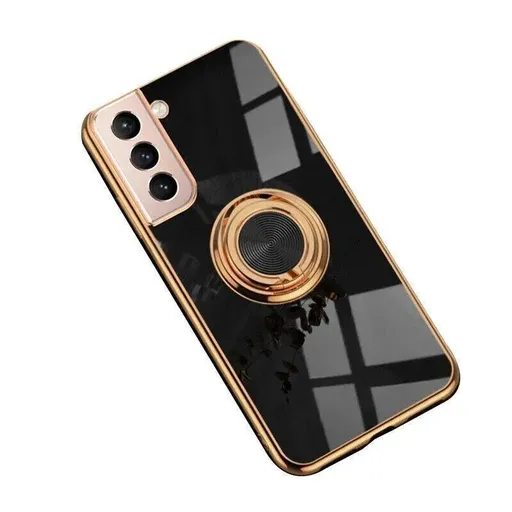 Shockproof Ring Holder Case for Samsung S22 Ultra Plus Note 20 Black