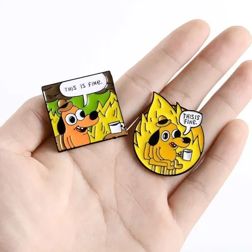 House Of Dasein This Is Fine Enamel Pin - Brown - Type 2