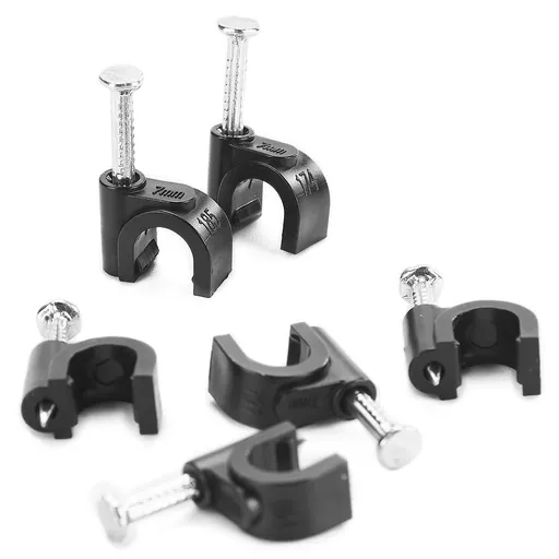 Cable Wire Clips Nail in Cable Clips Cable Tacks Coaxial Nail Clamps Cable Nails for Cords Cable Management Ethernet