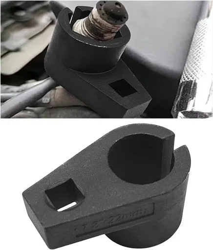 Car Offset Oxygen Sensor Socket, 3/8-Inch Drive, 7/8-Inch (22mm), Side Wire Gate Accesses Sensor for Protect Wire from Damage, Universal Car Accessories for Most Cars (3/8)