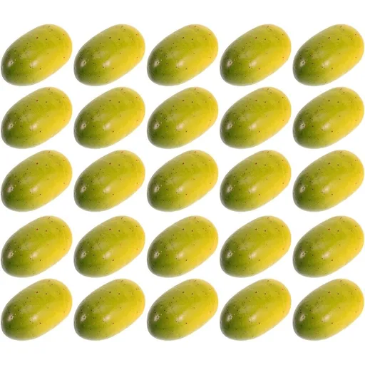 40pcs Artificial Olives Foam Fruit Model, Lifelike Green Decor for Food Photography Display