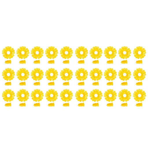 30 Set Hummingbird Feeder Flowers Hanging Bird Feeding Ports Replacement Parts Garden SuppliesYellow