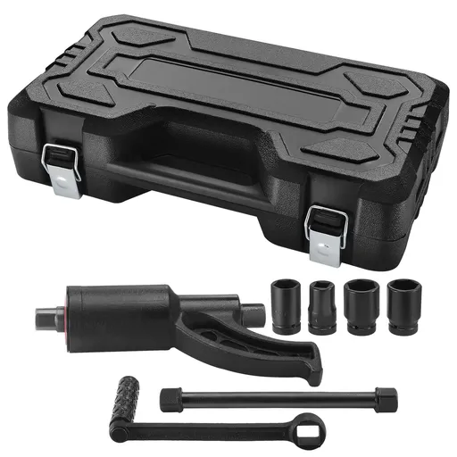 Torque Multiplier, Heavy Duty Torque Multiplier Wrench Set, 1 Inch Drive Lug Nut Wrench Torque Multiplier, 1:58 4800N.m Lug Nut Remover, with 4 Sockets and Storage Case for Truck Trailer RV