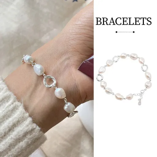 Elegant Natural Freshwater Pearl Bracelet for Women Classic Handcrafted Jewelry