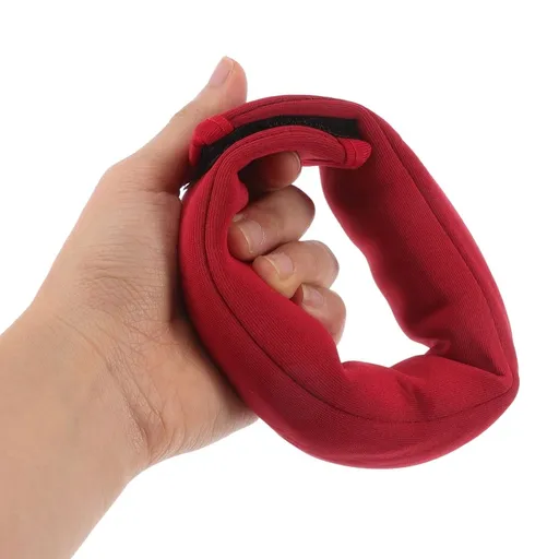 Adjustable Red Wrist Weights for Running Fitness and Strength Training