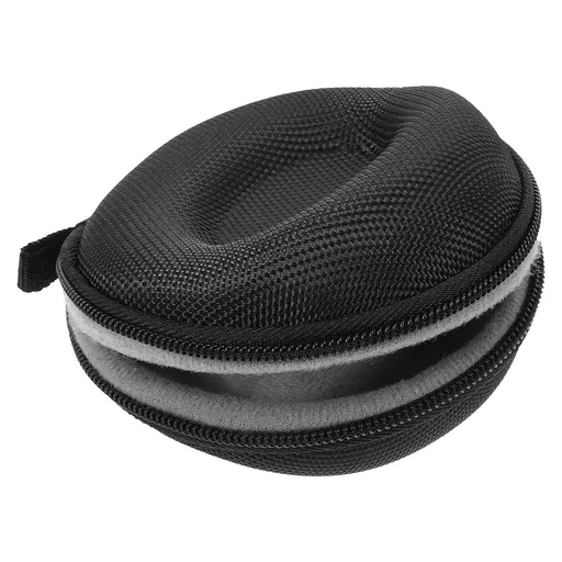 Portable Hard Watch Case with Black Metal Zipper, Travel Watch Box, 1 Piece