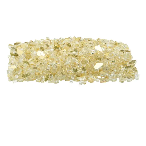 Fire Glass High-Temperature Resistant 1/2 Inch Gold