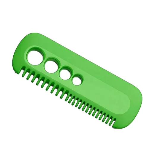 Herb Stripper and Leaf Peeler Tool, Handheld Kitchen Stem Remover and Peeling Comb for Herbs and Leafy Greens, Green
