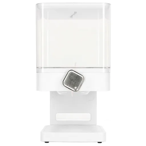 Cereal Dispenser 17.5oz Capacity Single Grid Grain Dispenser Transparent Plastic Food Dispenser for All Kinds Dry Food