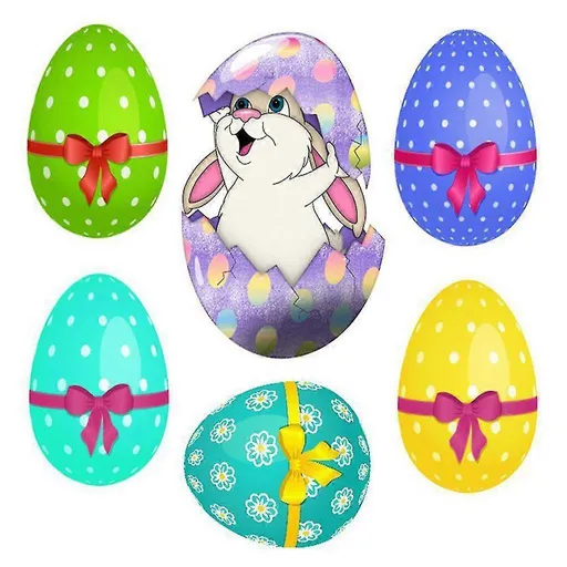 Easter Window Sticker Rabbit Bunny Eggs Wall Stickers Window Decal Diy Wallpaper