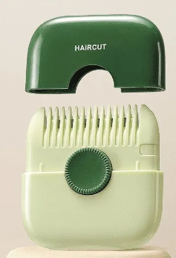 Split End Hair Trimmer Comb, Compact 2 in 1 Razor Comb with Replaceable Blades for Home Hair Care and Styling