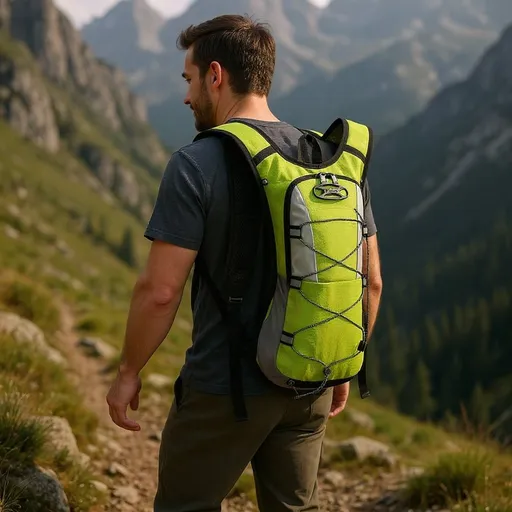 Lightweight Hydration Backpack, Lightweight Rave Daypack, Ergonomic Design for Men and Women, Running and Cycling Daypack for Hiking and Outdoor Sports