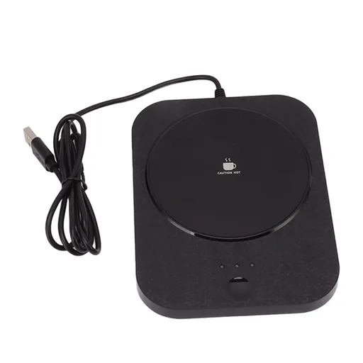 Mug Warmer 3 Gear Electric Cup Wamer Auto Power Off Fast Heating USB Milk Coffee Beverage Warmer Plate Black