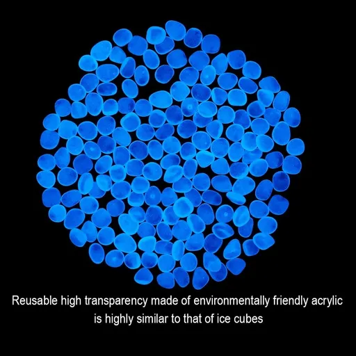 300PCS Luminous Stones,Glow in The Dark Garden Pebbles Stones Rocks For Yard Walkways Decor, DIY Decorative Luminous Stones