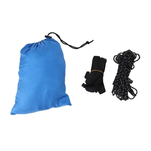 Outdoor Hammock Lightweight Portable 260x140cm Royal Blue with Light Blue Net