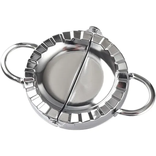 New Stainless Steel Ravioli Mould Dumpling Maker Wrapper Pierogie Pie Crimper Pastry Dough Press Cutter Kitchen Gadgets (Round Handle)