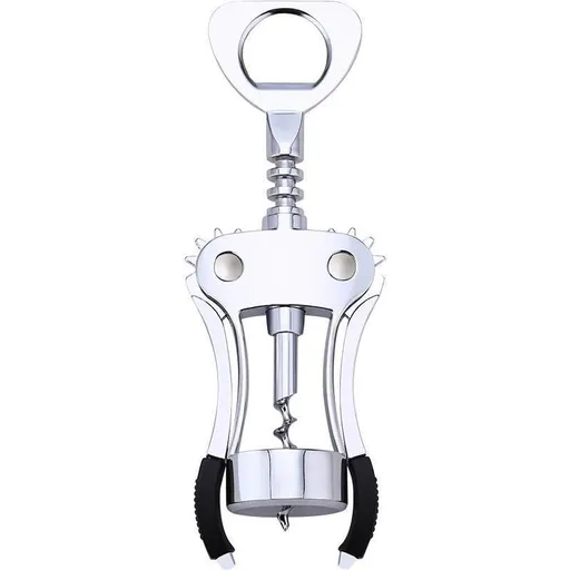 Stainless Steel Corkscrew Wine Opener, Waiters Corkscrew Cork and Beer Cap Bottles Opener Remover, Used in Kitchen Restaurant
