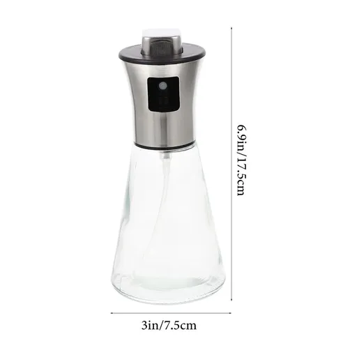 Seasoning Bottle Stainless Steel Spray Oil Dispenser 1Pcs