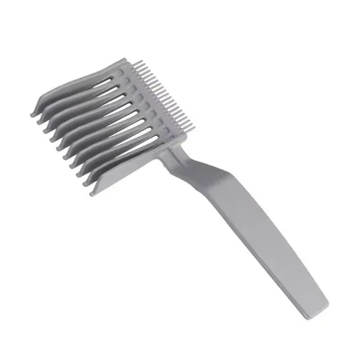 Men's Barber Comb Gradient Comb Caliper Comb Long Handle Clipper Comb Barber Comb Bent Positioning Scissors Comb Cutting Tool