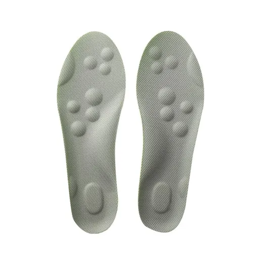 Insole - Super Soft Comfort Insoles, Soft Foot Protection Cloud Feeling Insole, 4D Sports Memory Foam Insoles (Green and white)