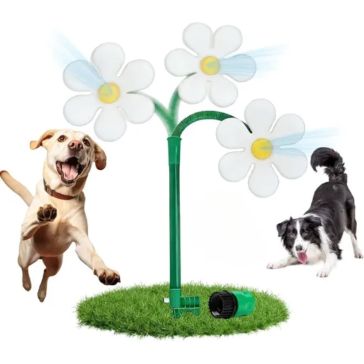 Upgrade Sprinkler Crazy Dancing Flower, 360 Degree Rotating Flower Water Sprinkler Toy, Fun Dancing Yard Sprinklers for Yard Watering Dogs Kids Playing