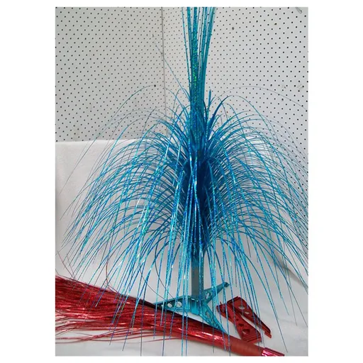 4x Foil decoration trees