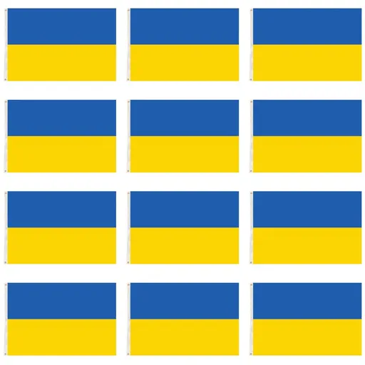 12x Ukraine Country Flag Ukrainian Heavy Duty with Metal Eyelets - 150cm x 90cm