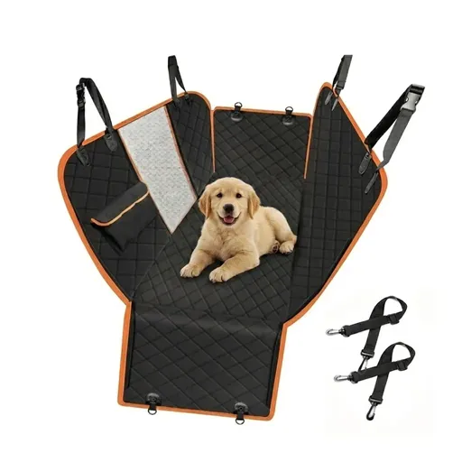 CARLA HOME Waterproof Dog Car Seat Cover Hammock - Black - Nylon - Dog Set Cover