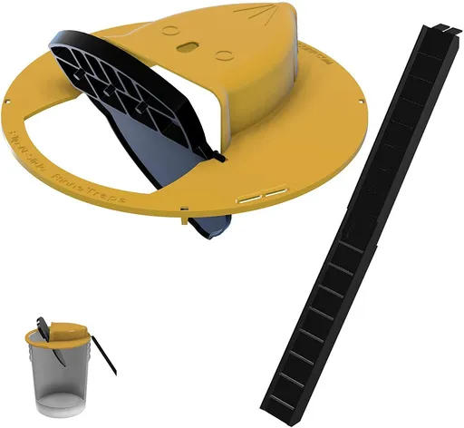 Bucket Lid Mouse Rat Trap, Mouse Catching Tool, Trap Door Style, Multi Catch, Auto Reset, Indoor Outdoor