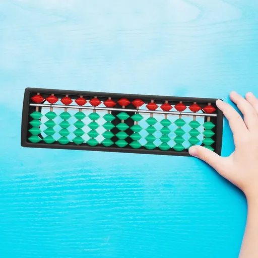 Set of 2 Multi-Color Chinese Abacus Counting Toys for Kids, Educational Early Learning Math Tools