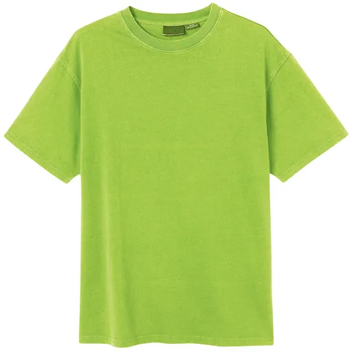 Adult 100% Cotton T-Shirt Unisex Men's Basic Plain Blank Crew Tee Tops Shirts, Lime, 2XL