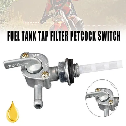 Fuel Tank Tap Filter Petcock Switch 110Cc 125Cc Pit Pro Quad Dirt Bike Atv Buggy