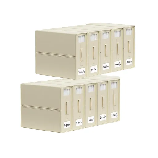 Foldable Bed Sheet Storage Box Waterproof 38x32x12cm Beige