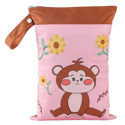 Cartoon Storage Hanging Bag Travel Dry Wet Separation DWST58 25cm*35cm (double zipper)