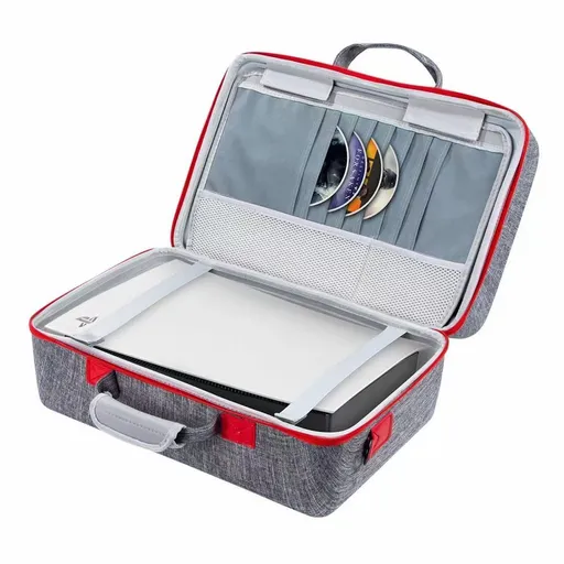 Hard Travel Carrying Case for Shockproof Storage Bag Compatible Slim Controllers/Disk Digital Edition/Cords and Other Accessories