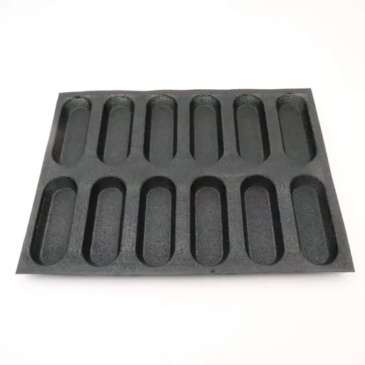 Silicone Hot Dog Bread Forms Mini Baby Sandwich Baking Molds Food grade Perforated Sheets for Home Oven