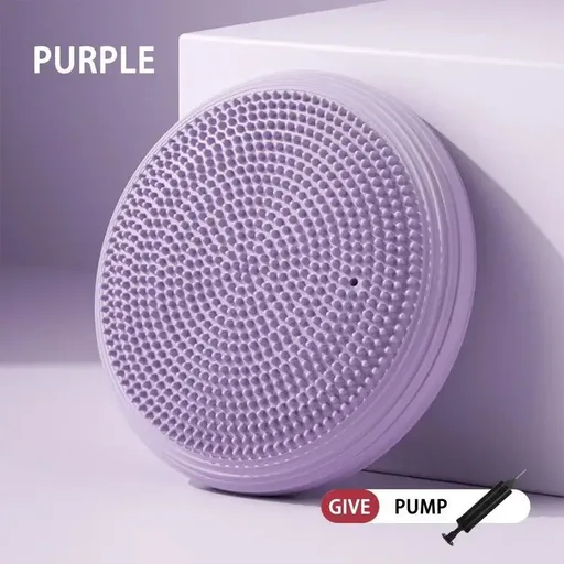 balance disc, air cushion, foot massage, core strength, stability training, rehabilitation, ankle recovery, knee rehab, kids balance, yoga accessory, fitness equipment, Australia - Purple - Size L