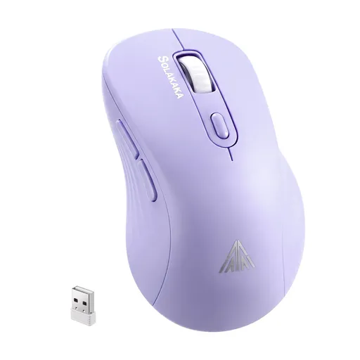 SOLAKAKA Silent Wireless Mouse Bluetooth 2.4GHz 4200 DPI 7 Buttons