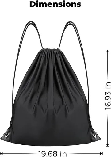 Helmet Bag, Large Capacity Light Weight Drawstring Bag for Motorcycle Bicycle Motocross Bike Racing Snowboard Skiing Snowmobile Cycling Riding-Black